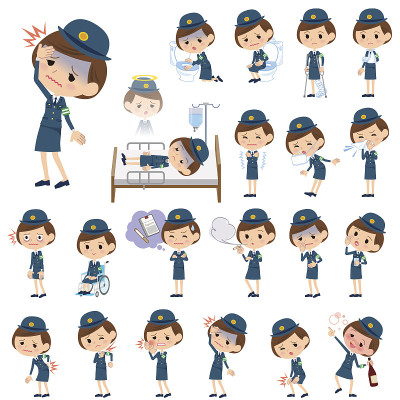 女警察关于疾病