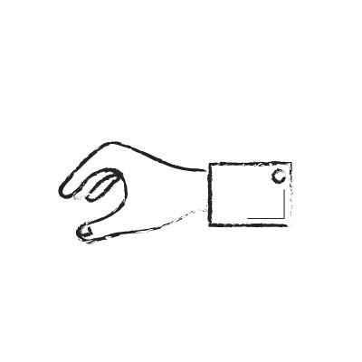 Figure man hand to business negotiation图标