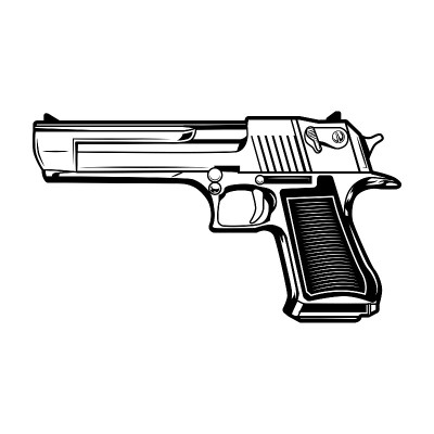 Pistol vector illustration