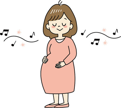 准妈妈听音乐