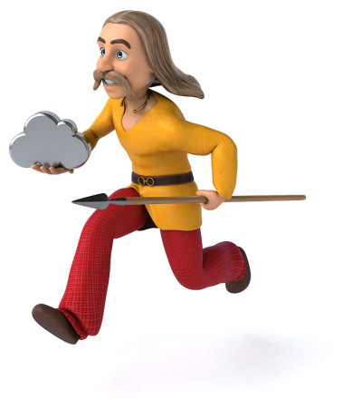 高卢乐趣- 3D插图