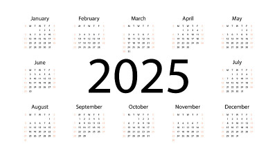 Calendar 2025. Tear-off calendar. Personal organiz