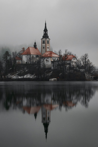 Bled Slovenia in winter