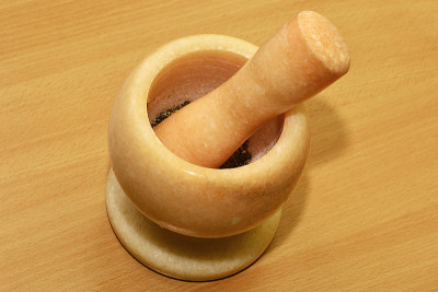 大理石研钵和杵