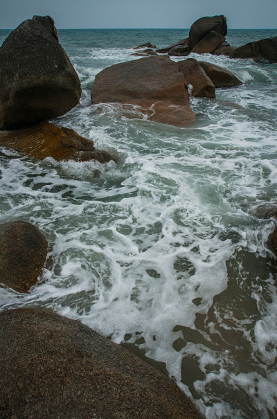 泰国苏梅岛拉迈海滩的海景