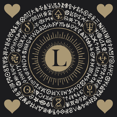 爱的旗帜与一个古老的魔法符号