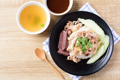 泰国菜(考曼凯)，海南鸡饭