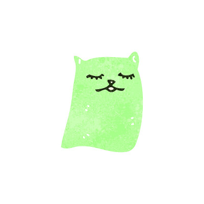 复古卡通小猫鬼