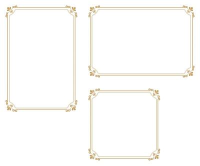 Decorative frame.A frame that gave a change in siz