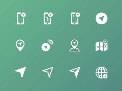 Navigator icons on green background.
