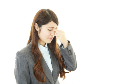 疲惫的女商人