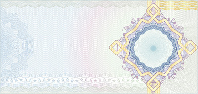 代金券，礼券，优惠券或钞票的断头台背景