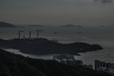 从太平山顶看香港的傍晚