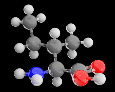 3d chemical structure of isoleucine molecule