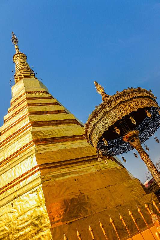 Wat Phratat Chor Hae寺庙，Phrae Provine，泰国