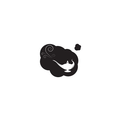 魔灯标志矢量