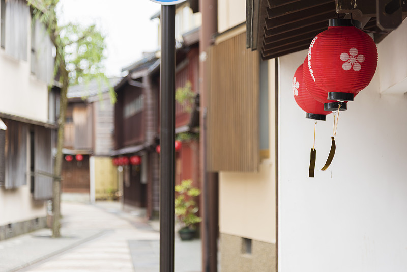 日本历史名城金泽的城市景观