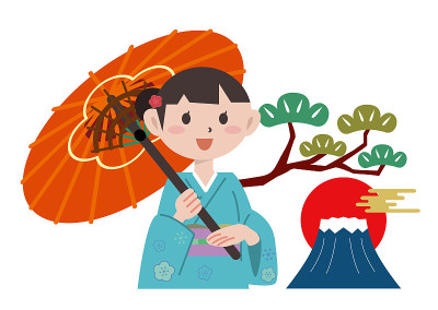 furise和服上半身女性