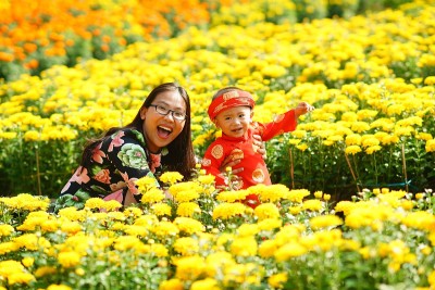 妈妈很快就到了春天的花园