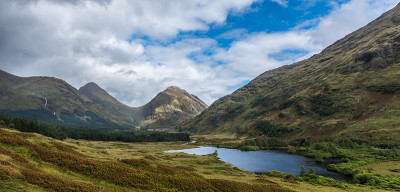 来自Glen Etive的Buachaille Etive Mor和Buachaille Etive