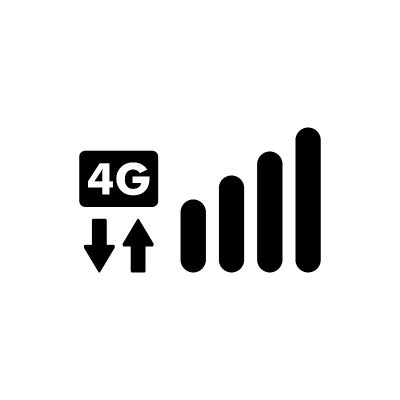 孤立的4g信号图标