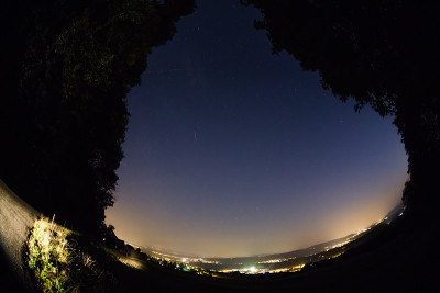 夜空流星