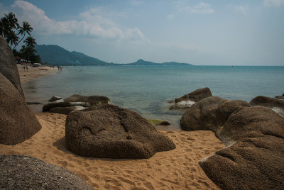 泰国苏梅岛拉迈海滩的海景