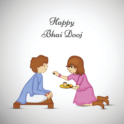印度教节日Bhai Dooj背景插图