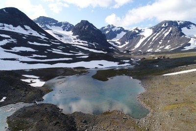 瑞典山上的风景图片
