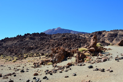 泰德国家公园的山地景观。Tenerife.Spain。
