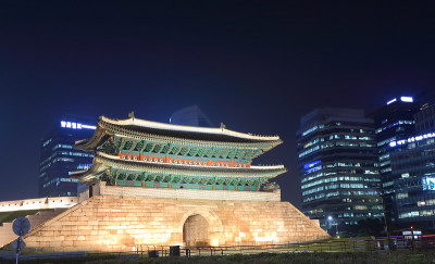 南大门夜景韩国首尔