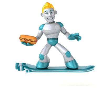机器人- 3D插图