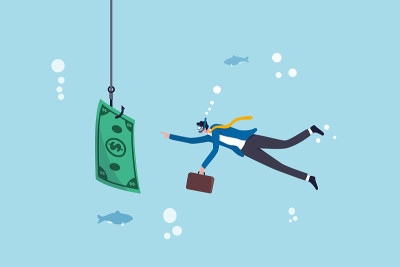 Investment risk or money trap, business fraud and 