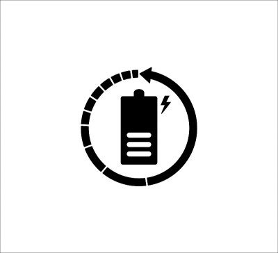 电动无线充电矢量图标设计模板