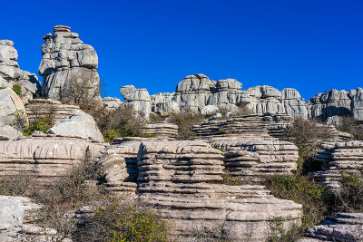 El Torcal de Antequera, Andalusia, Spain，在Antequer