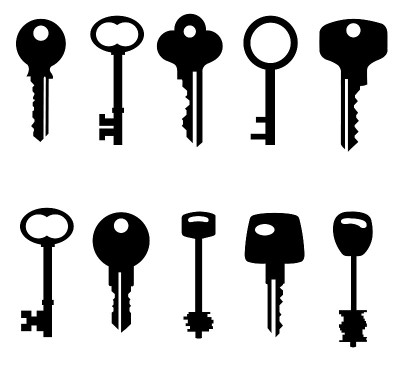 Key icon isolated on white background