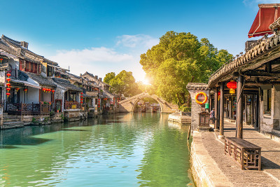 中国浙江西塘古镇
