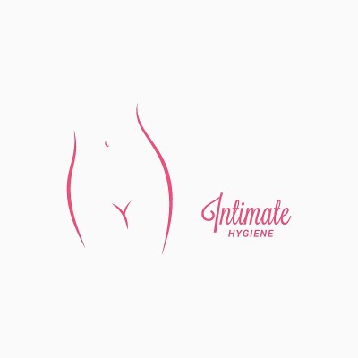 Intimate hygiene design. Woman hygiene concept on 