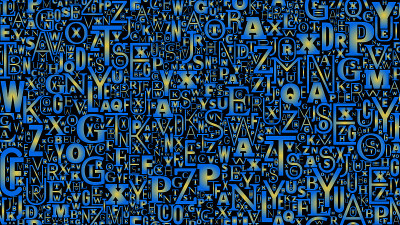 字母向量背景