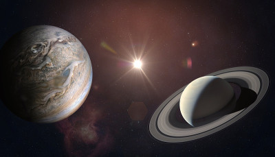 木星和土星相遇。
