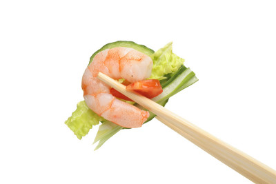 大虾沙拉筷子