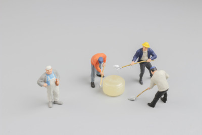 小画家和工人用糖果