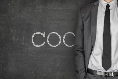 COC在黑板上