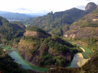 武夷山的冬季风景，中国