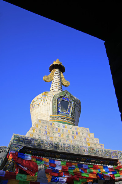2015年2月5日，中国内蒙古自治区呼和浩特市，西丽图召喇嘛庙建筑景观