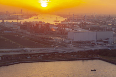东京湾日落