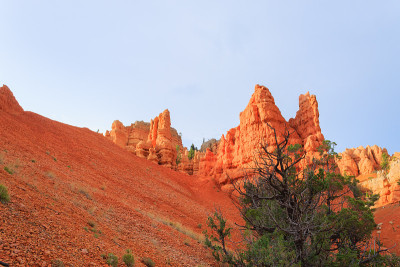 红色峡谷全景，犹他州，美国