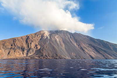 斯特龙博利火山群岛埃奥利，意大利西西里岛