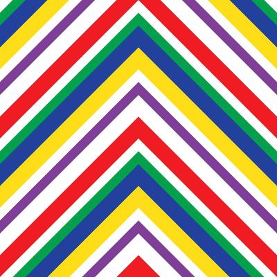 Rainbow Chevron Diagonal Stripes seamless pattern 