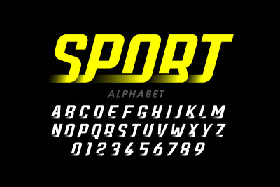 速度运动字体